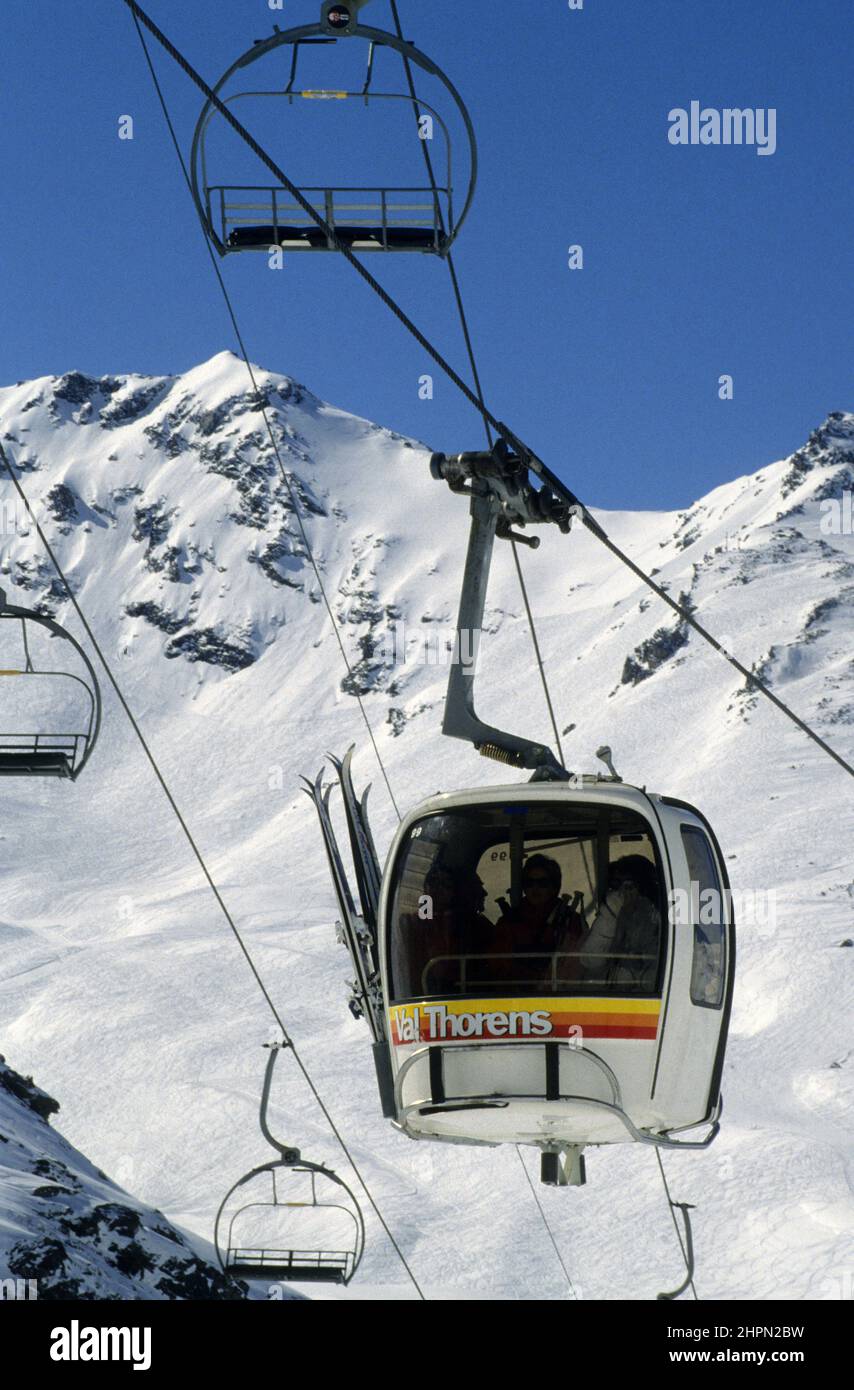 france station de ski Val Thorens Savoie Stock Photo