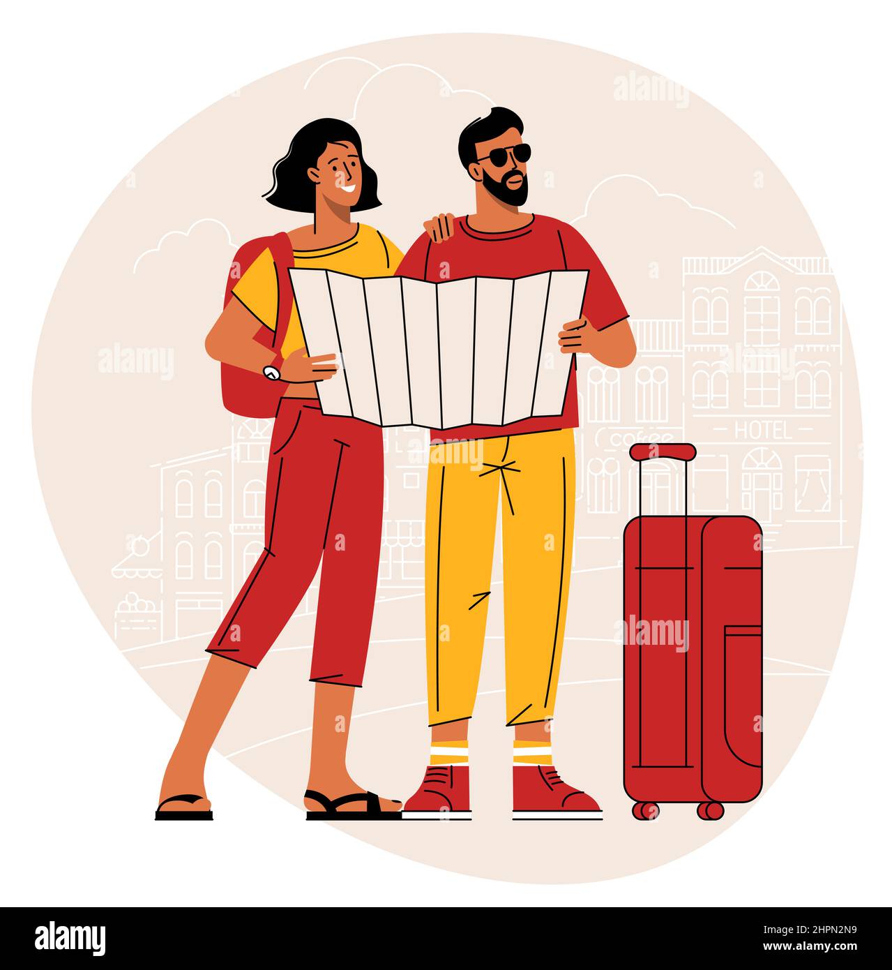vacation and adventure concept Stock Vector Image & Art - Alamy