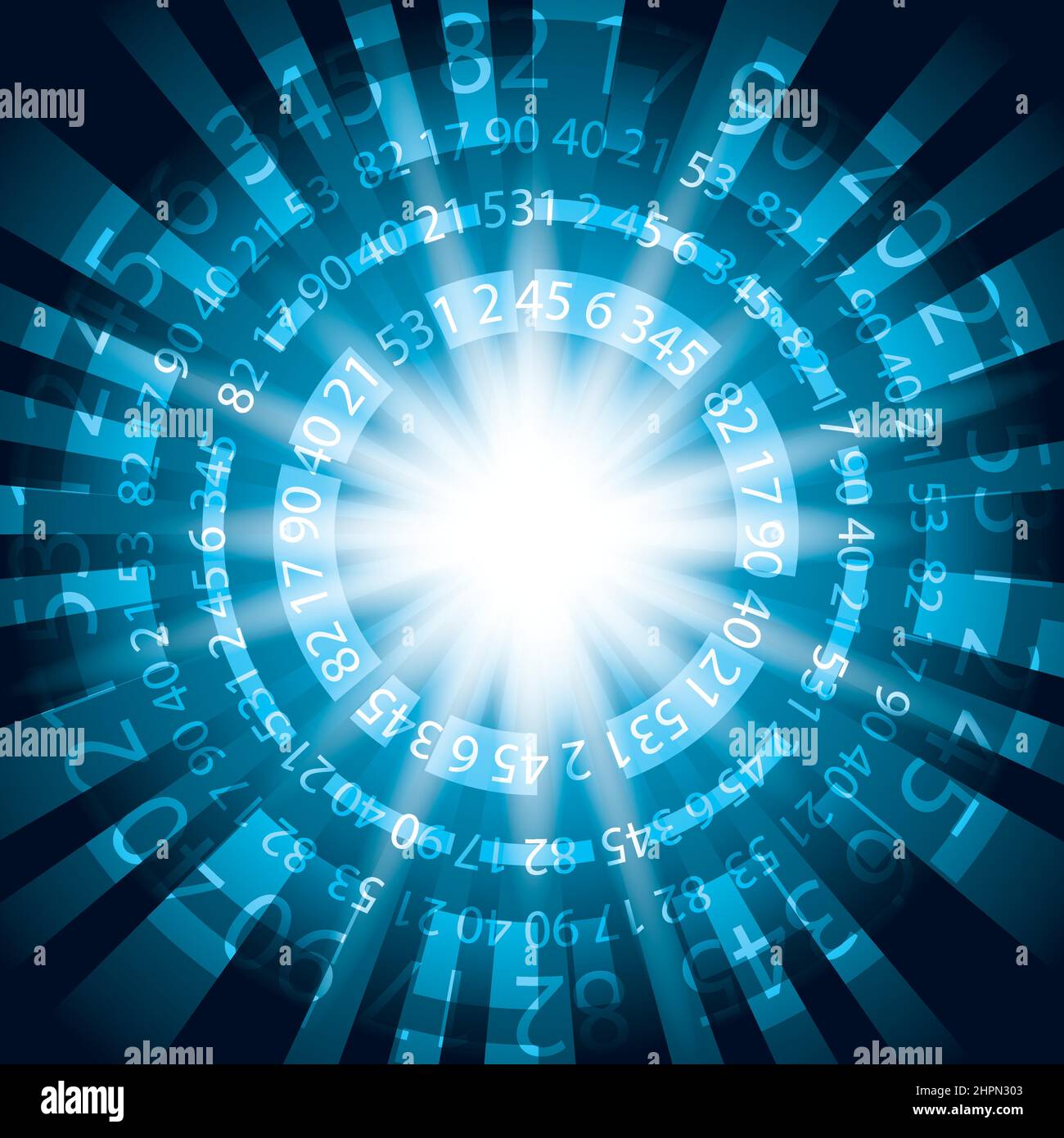 abstract blue background with numeric data - vector Stock Vector Image ...