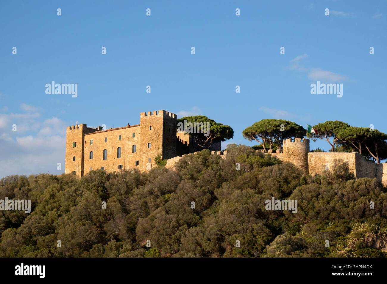 Castle, Castiglione della Pescaia, Grosseto province, Tuscany, Italy, Europe Stock Photo