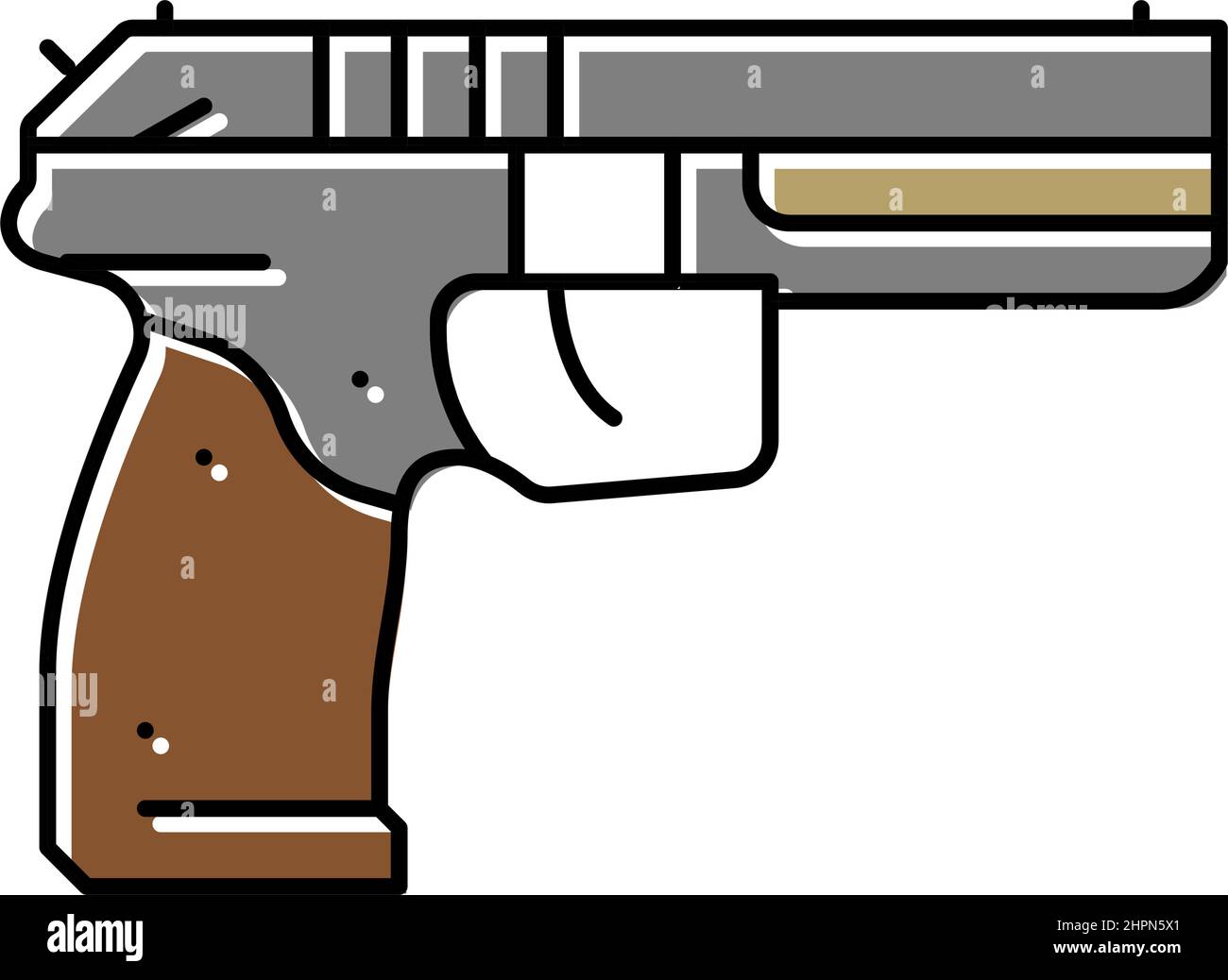 gun weapon color icon vector illustration Stock Vector Image & Art - Alamy