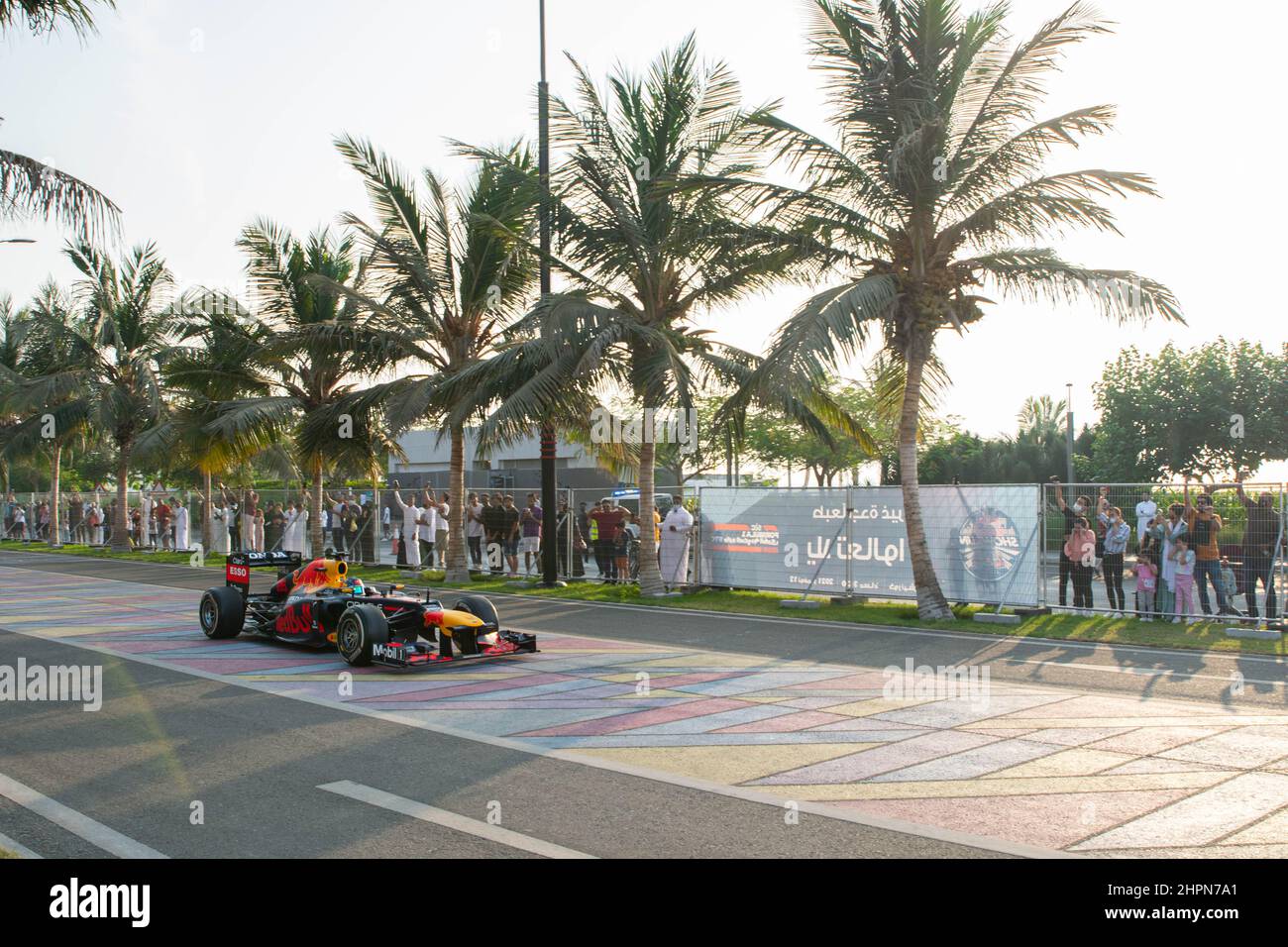 redbull f1 car in saudi Stock Photo