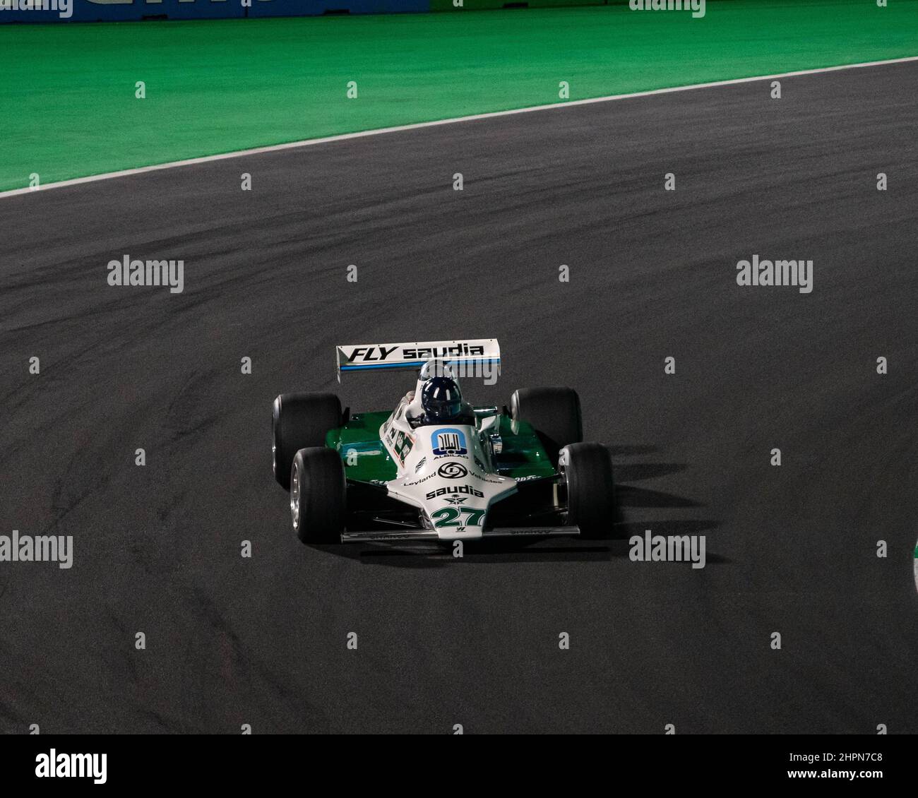 Williams FW07 racing Stock Photo