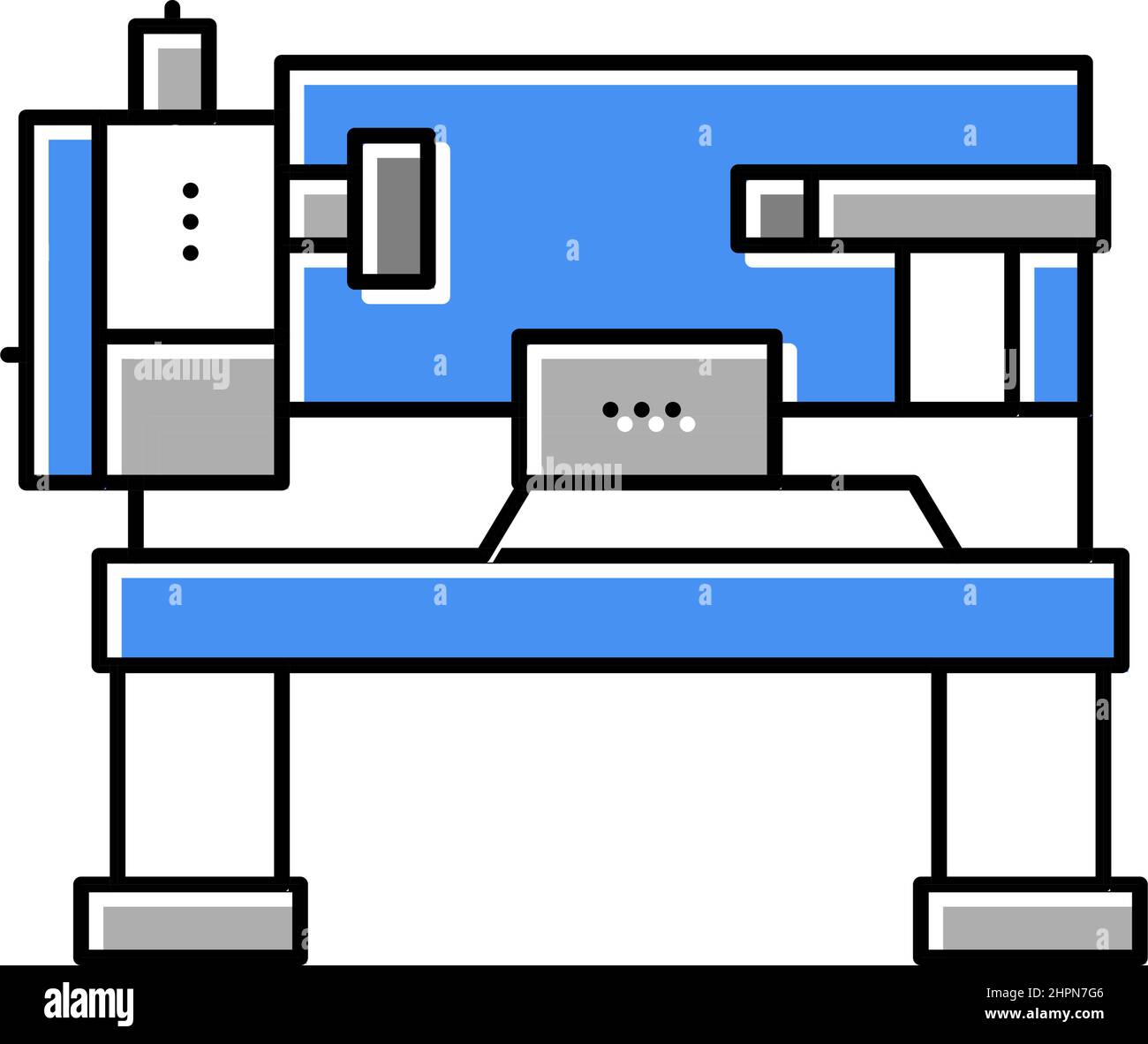 lathe machine color icon vector illustration Stock Vector Image & Art ...