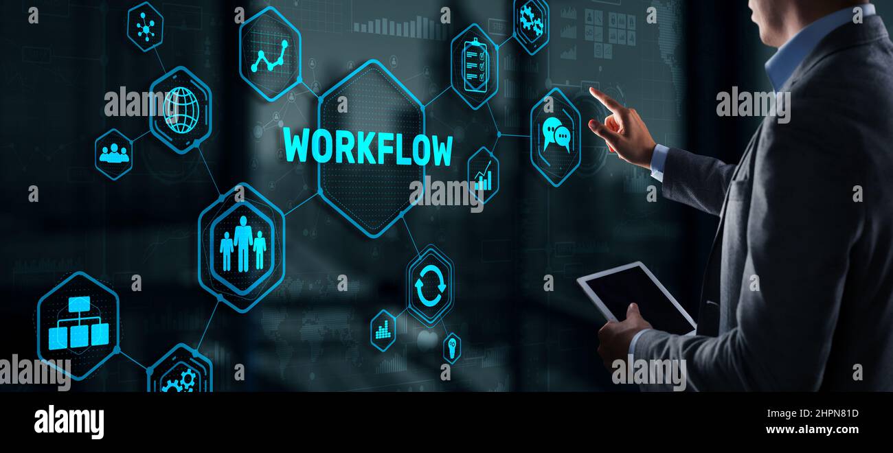 Workflow Repeatability Systematization Buisness Process. Business ...