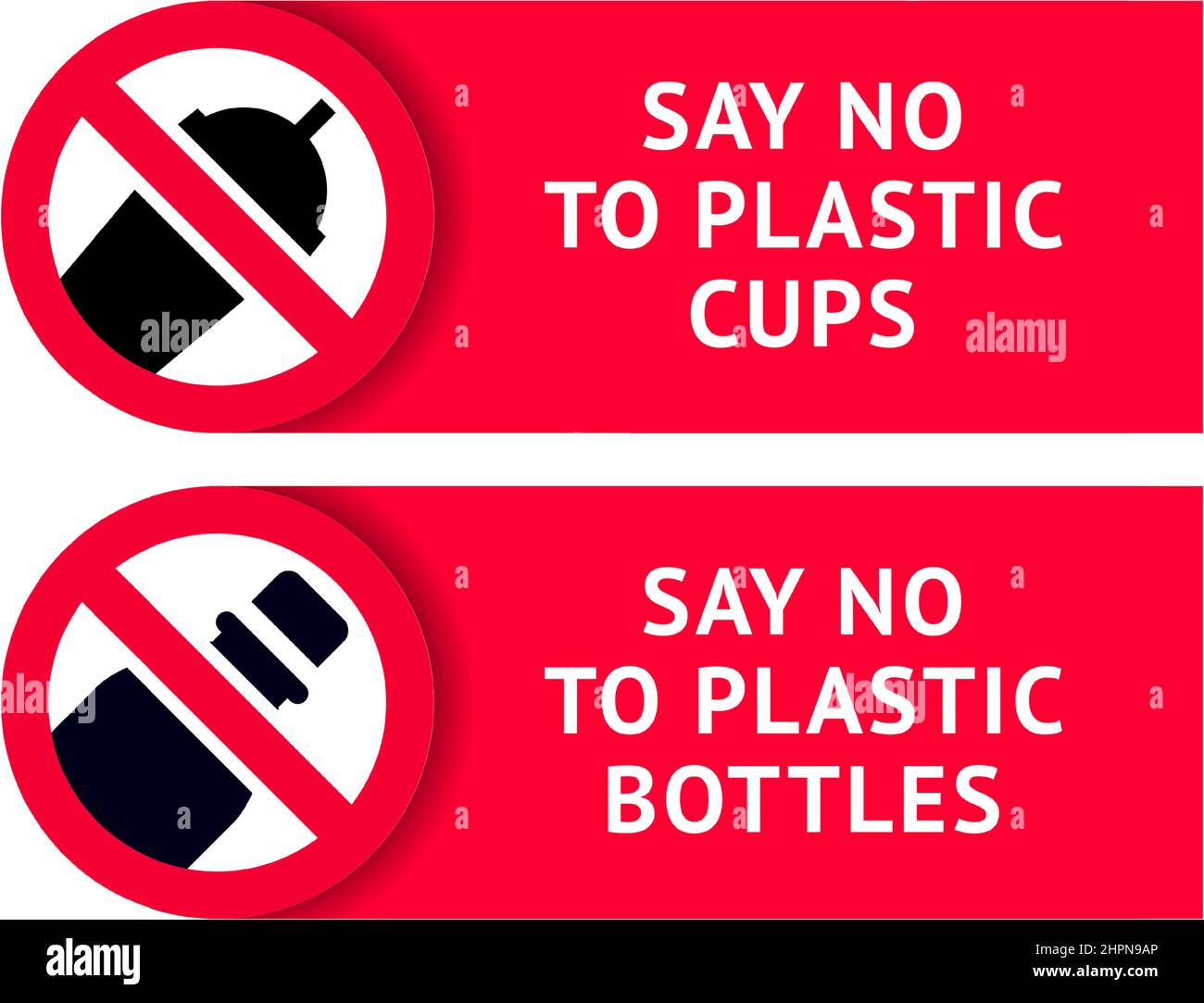 Say no to plastic cups and bottles, trendy ecological stickers set for