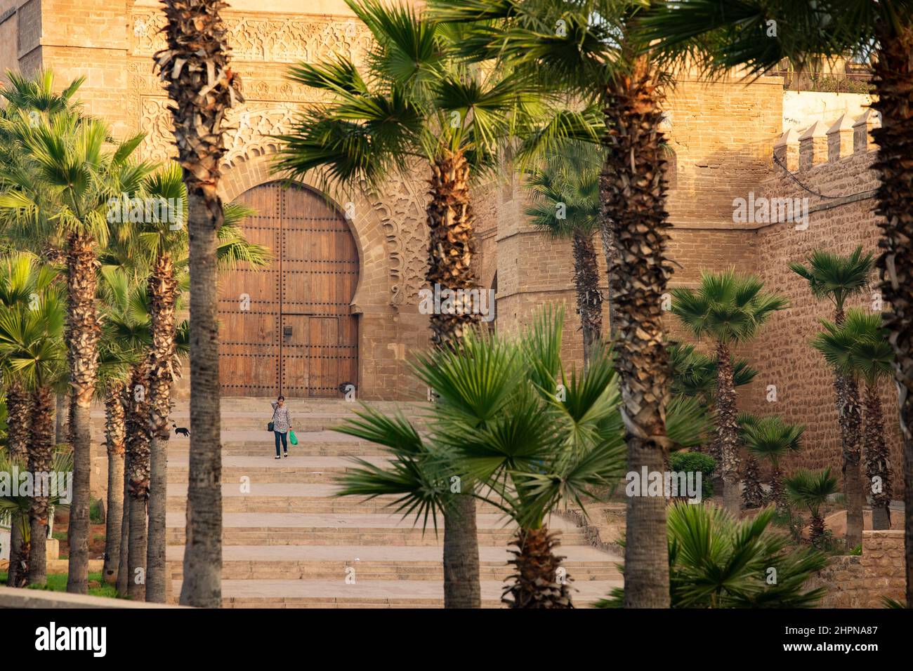 Kasbah of the Udayas outside the central medina of Rabat, Morocco. Stock Photo