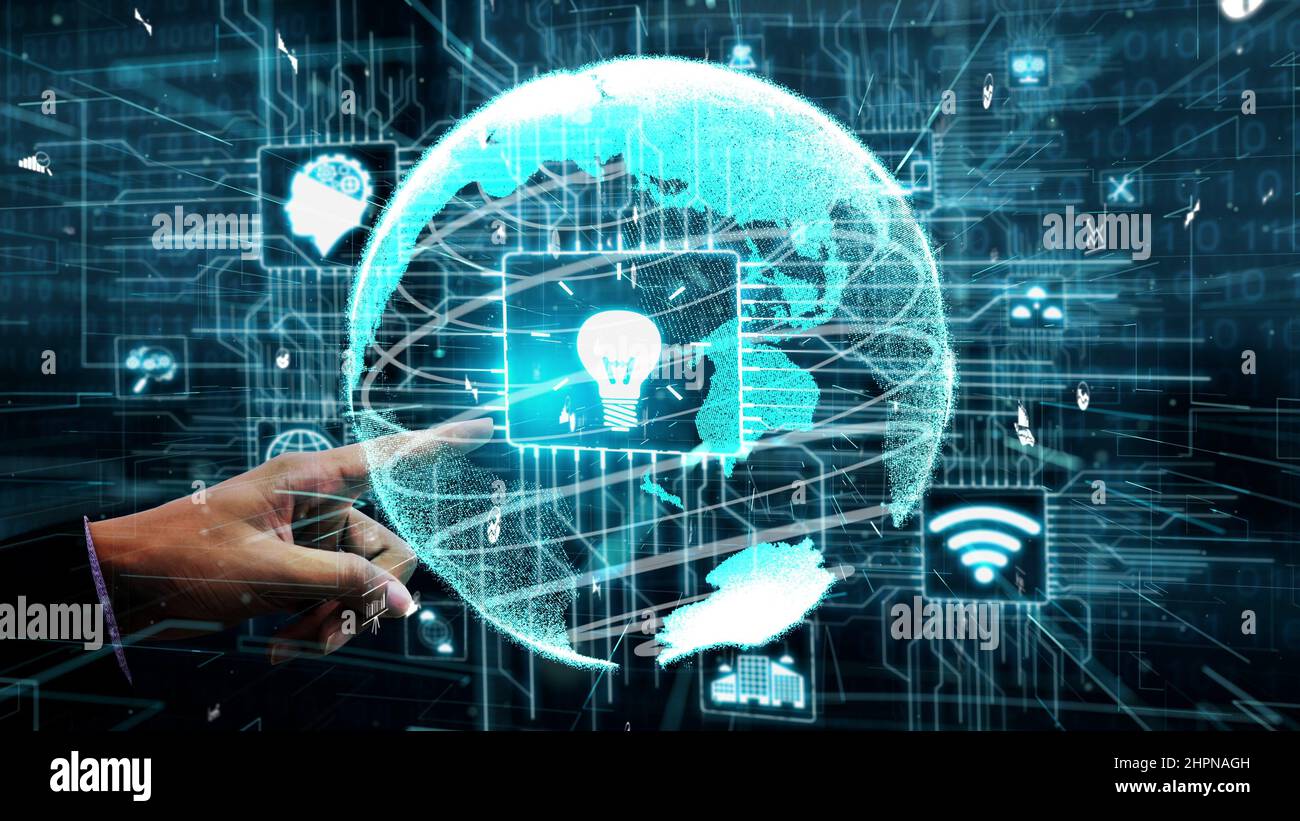 Innovation Technology for Business Finance conceptual . Modern graphic