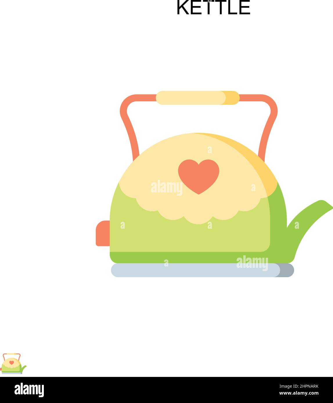Kettle Simple vector icon. Illustration symbol design template for web ...