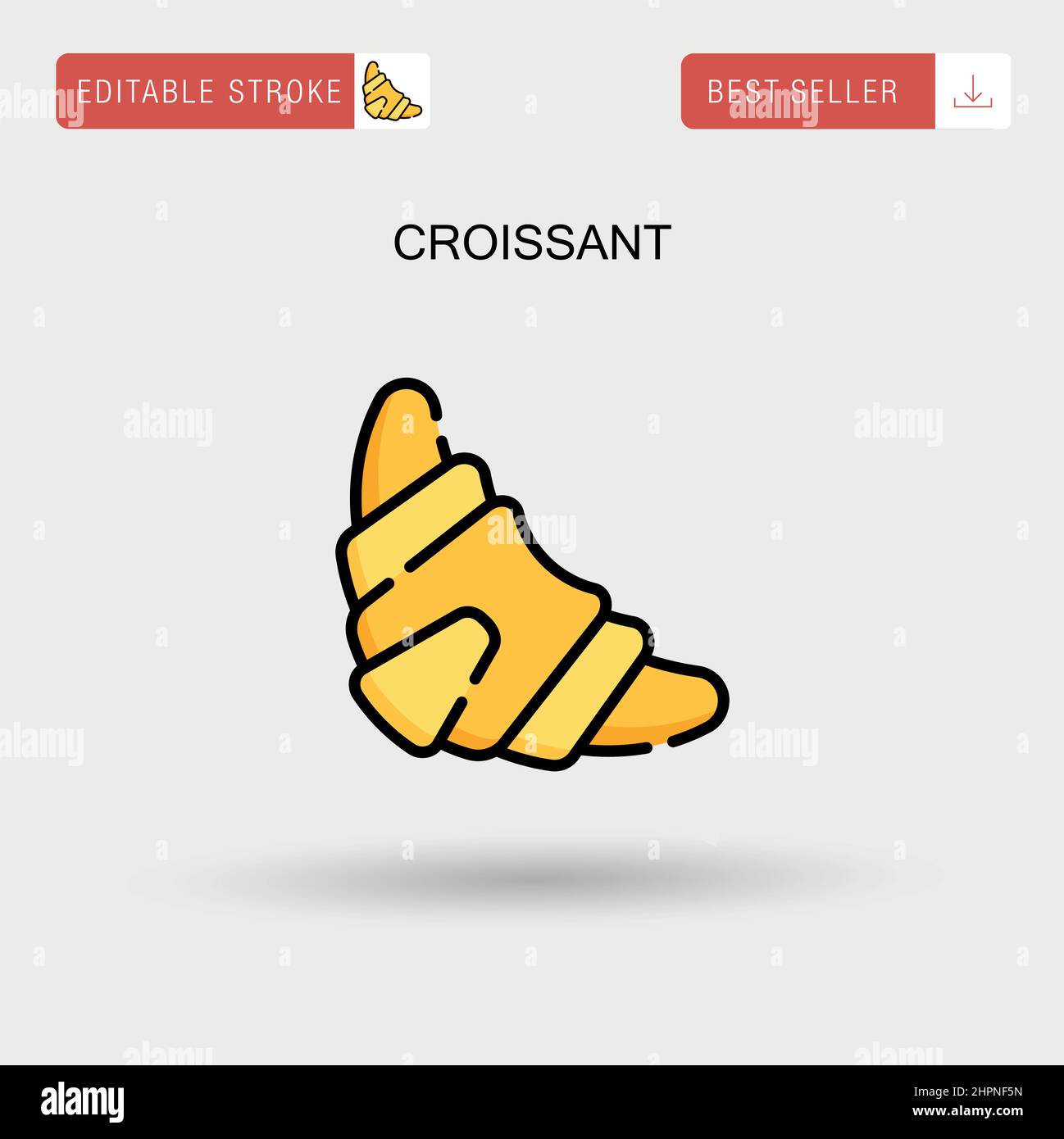 Fresh croissants bakery Stock Vector Images - Alamy