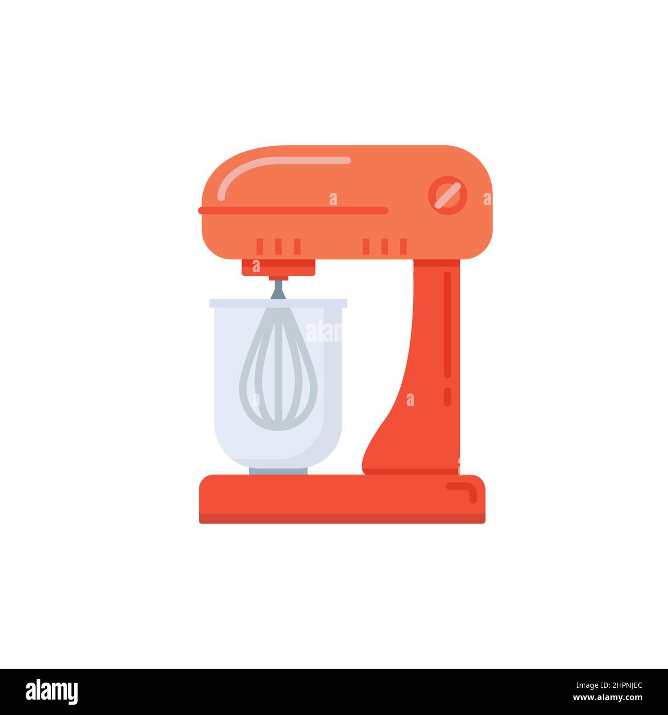 Mixer bakery design mixing food illustration. Kitchen electric mixer