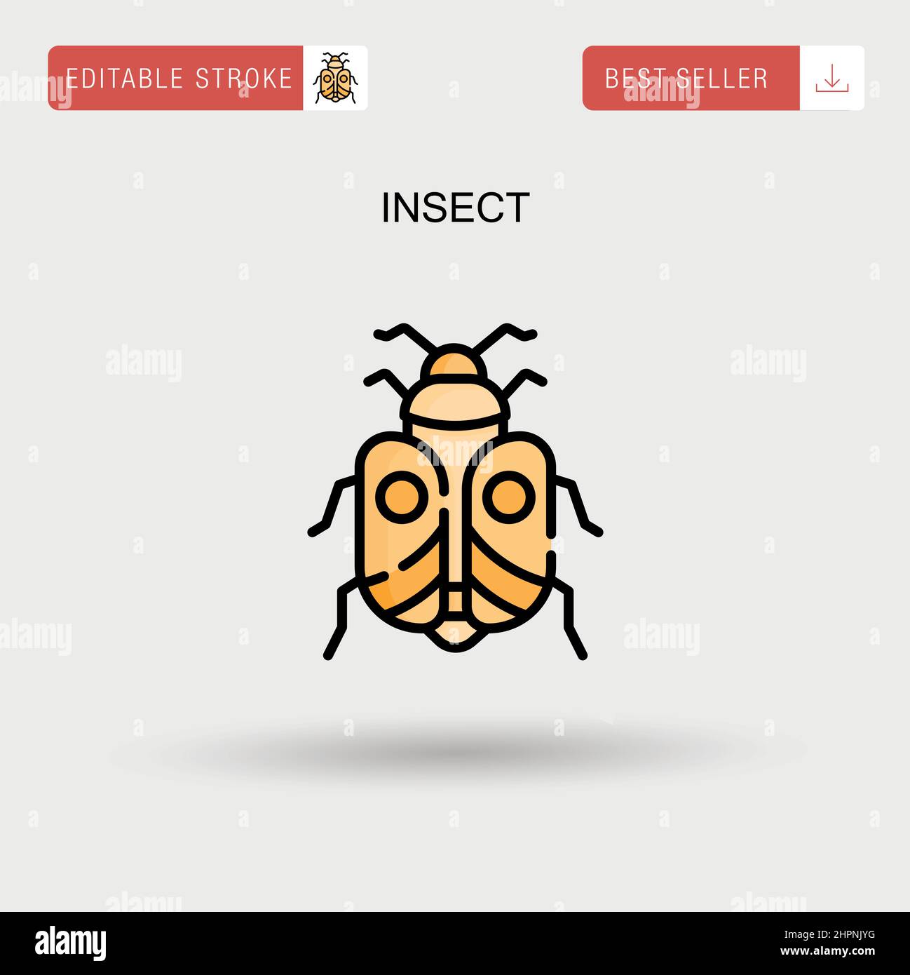 Insect Simple vector icon Stock Vector Image & Art - Alamy