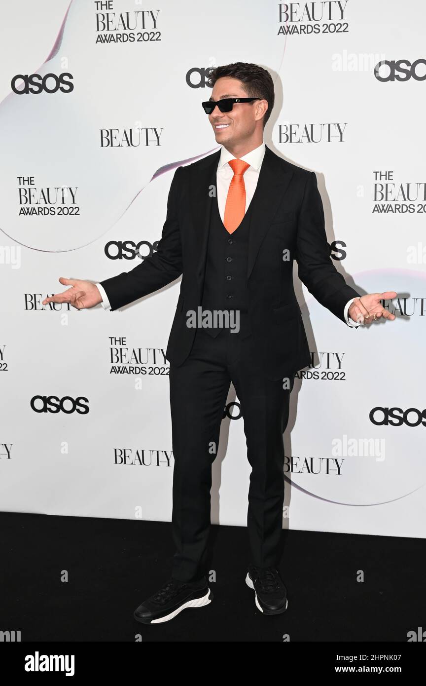 London, UK. 22 February 2022,  Joey Essex arrivers at The Beauty Awards 2022 with ASOS at Magazine London, 22 February 2022, London, UK. Stock Photo