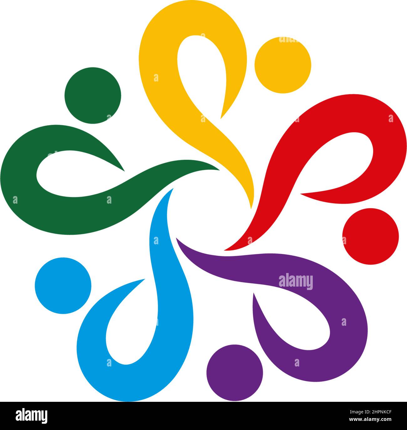 Adoption and community care Logo template vector Stock Vector