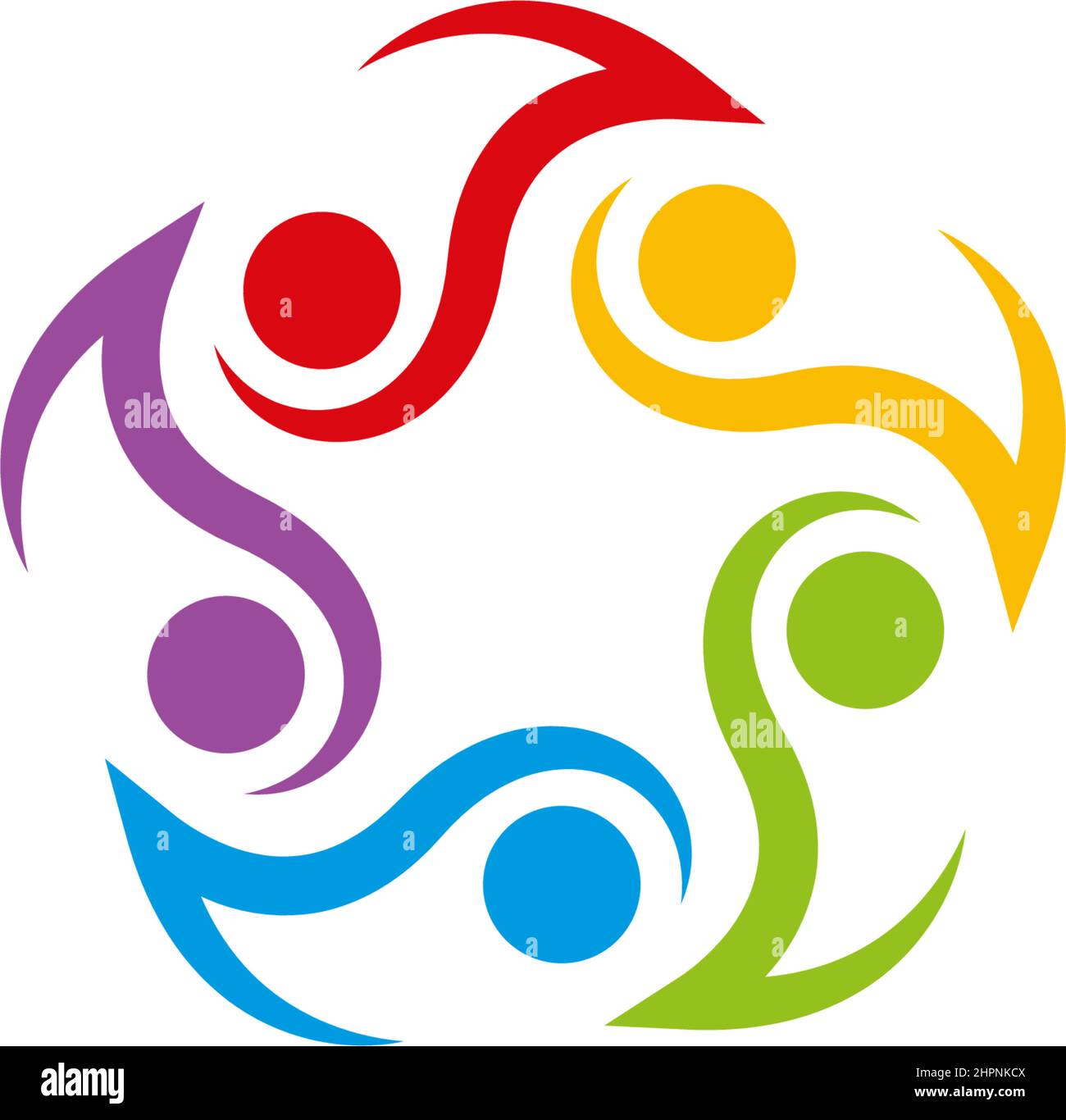 Adoption and community care Logo template vector Stock Vector