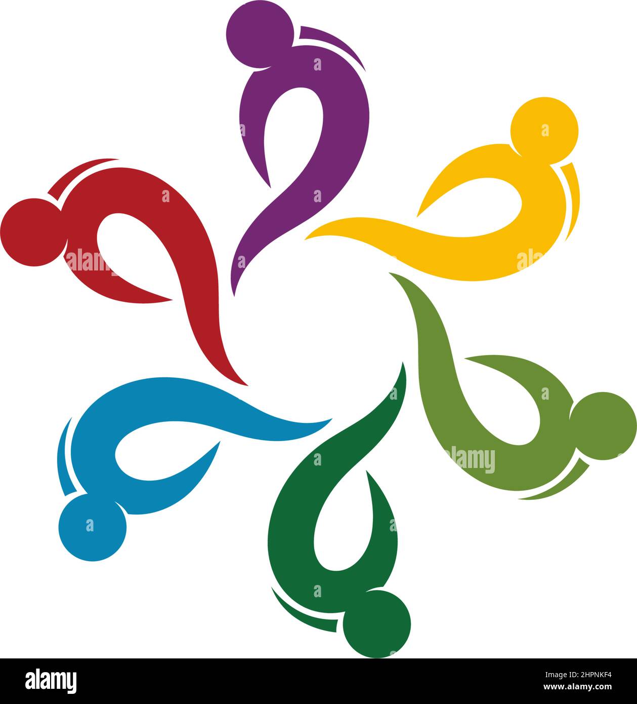 Adoption and community care Logo template vector Stock Vector
