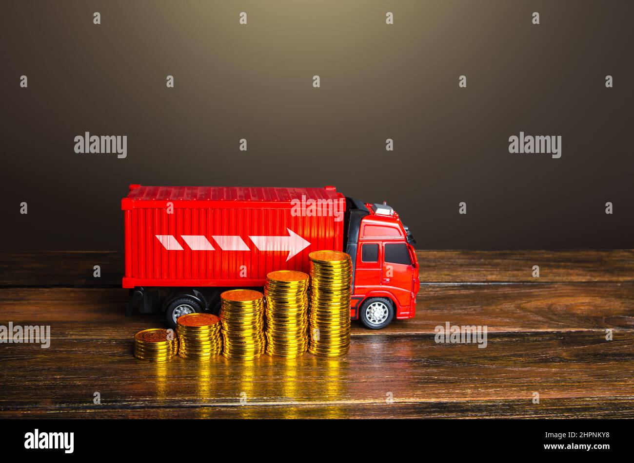 Rising prices for transport of goods. Rise in the cost of shipping