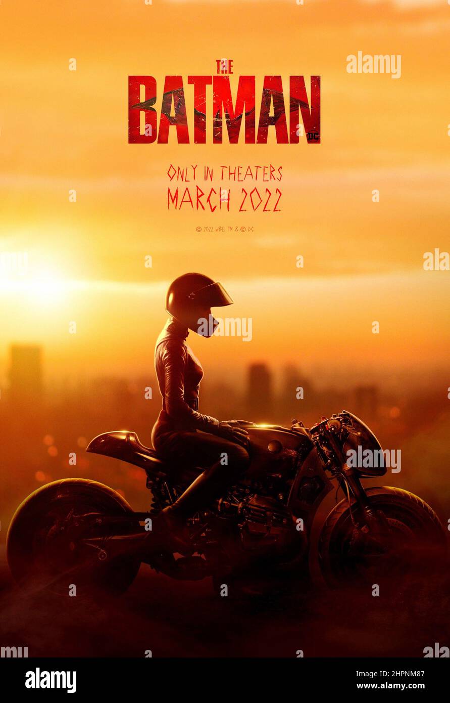 THE BATMAN, poster, Zoe Kravitz as Catwoman, 2022. © Warner Bros