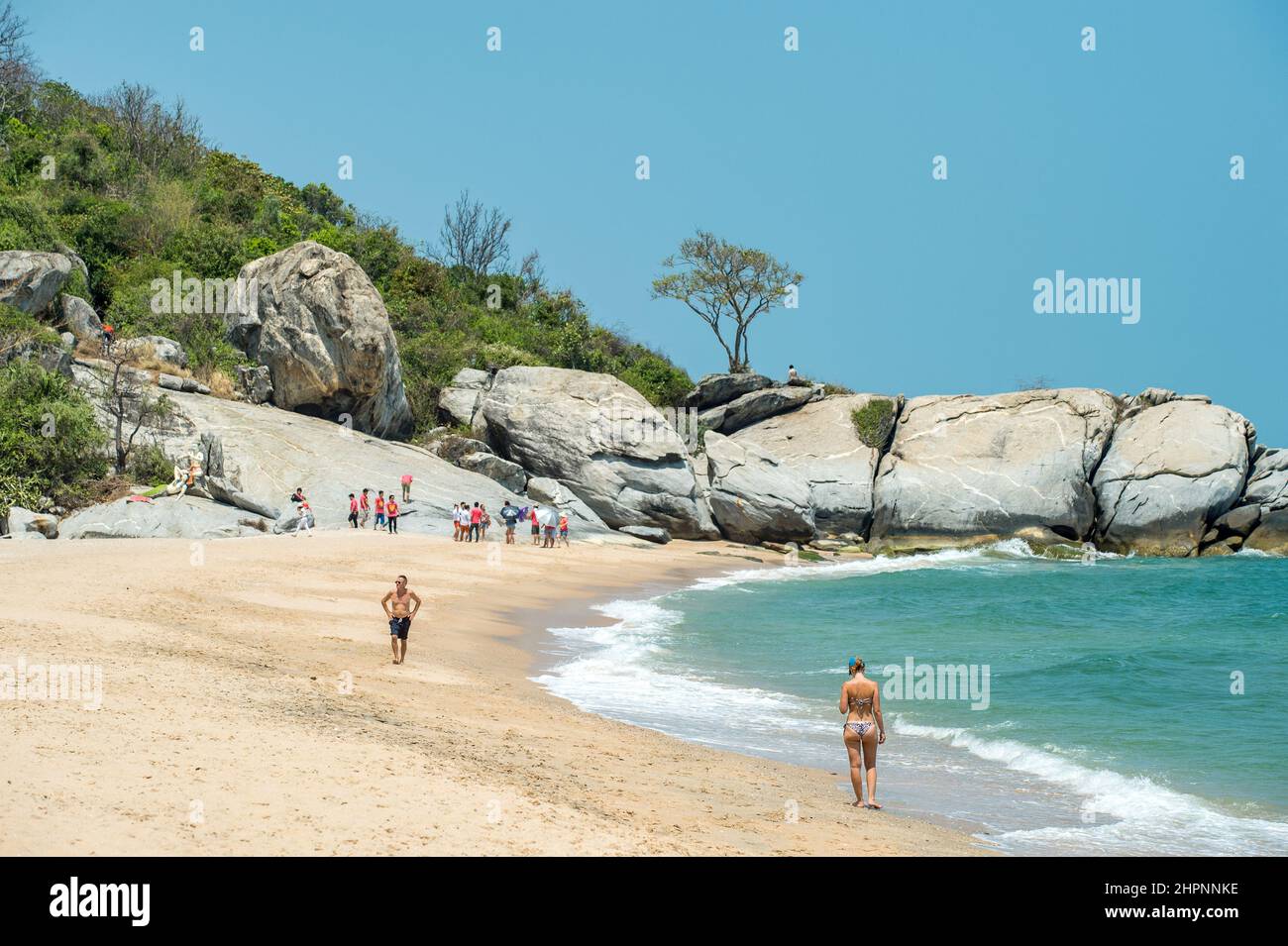 Sai Noi Beach in Khao Tao south of Hua Hin, Thailand Stock Photo