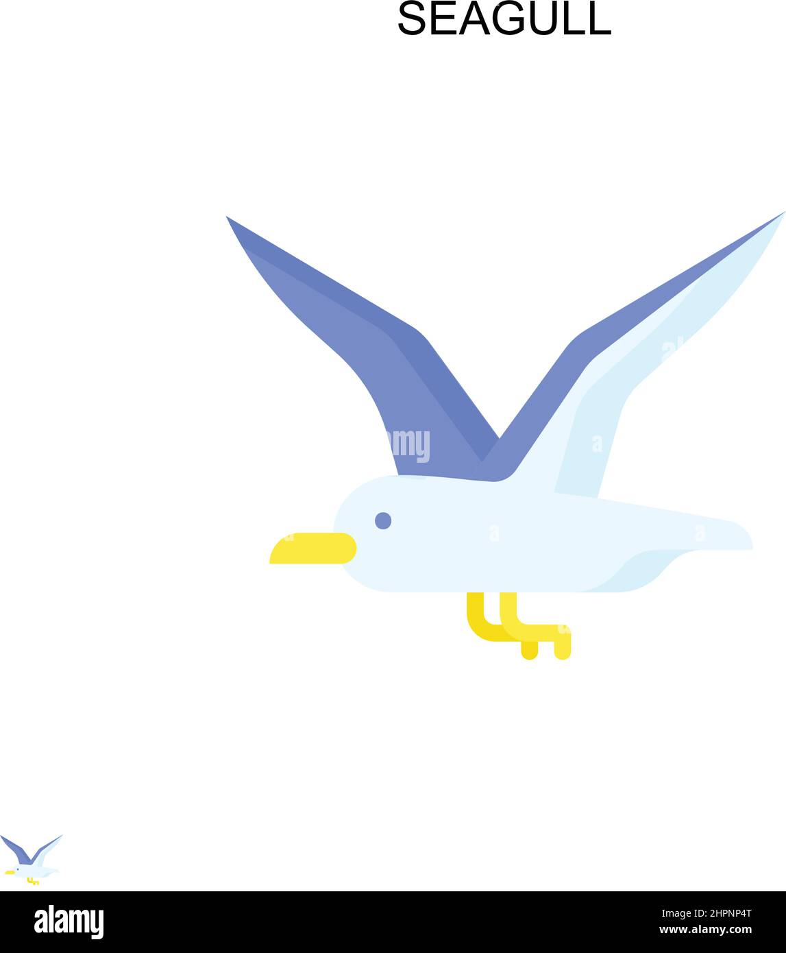 Silhouette Seaside Bird Vector Stock Vector Images - Alamy