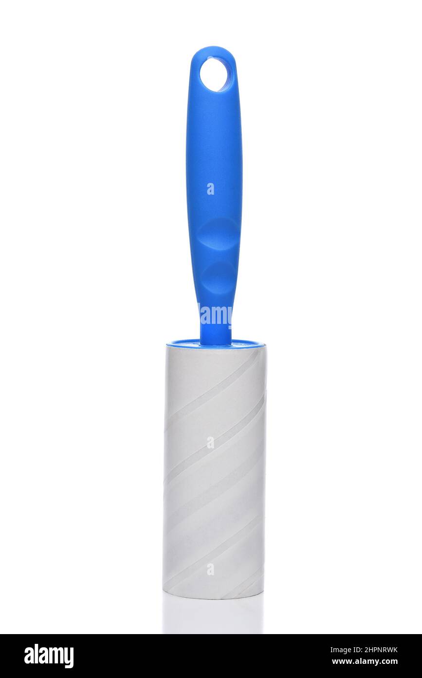 Lint Roller isolated on white. Stock Photo