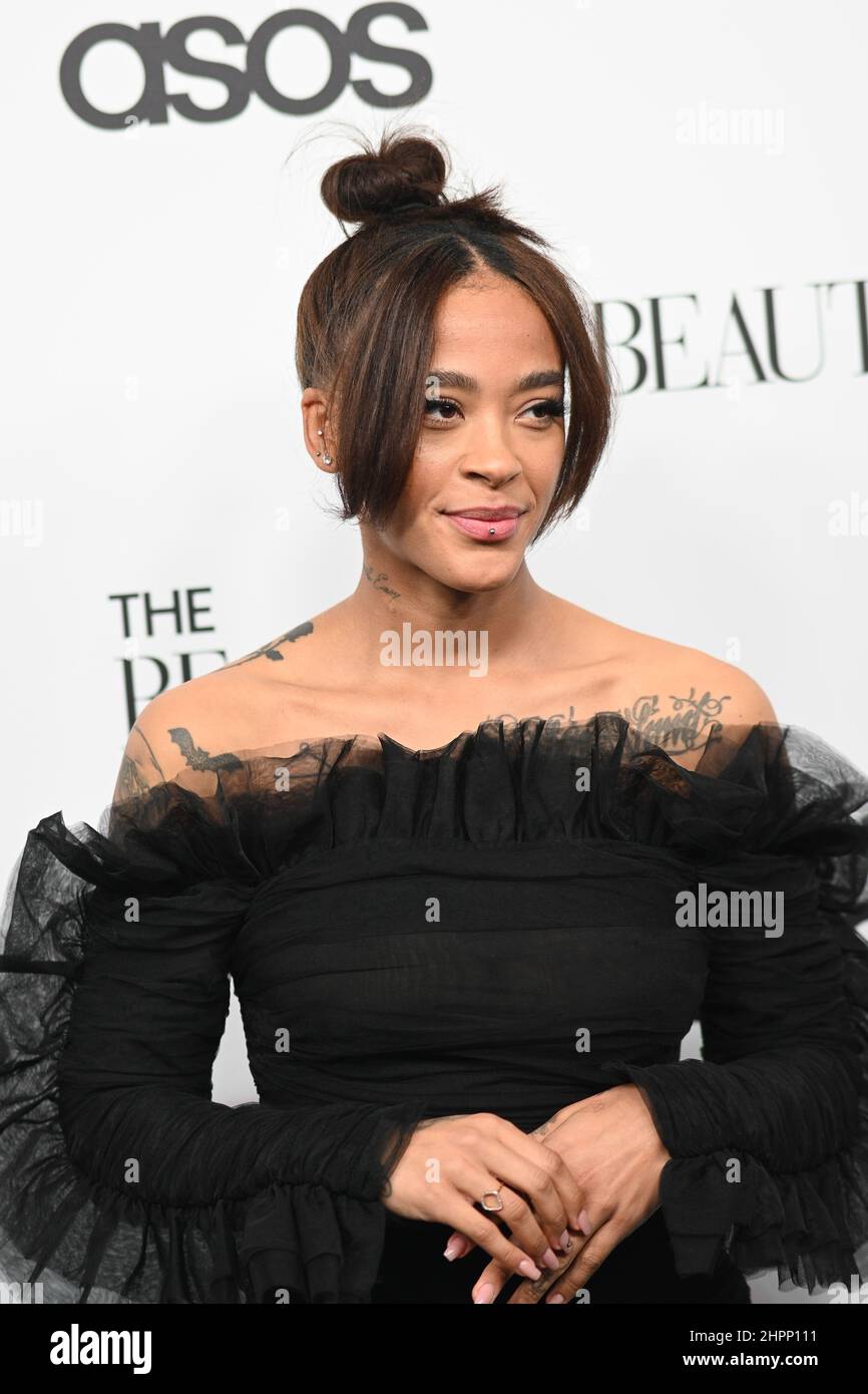 London, uk, 22 February 2022, Yinka Bokinni arrivers at The Beauty