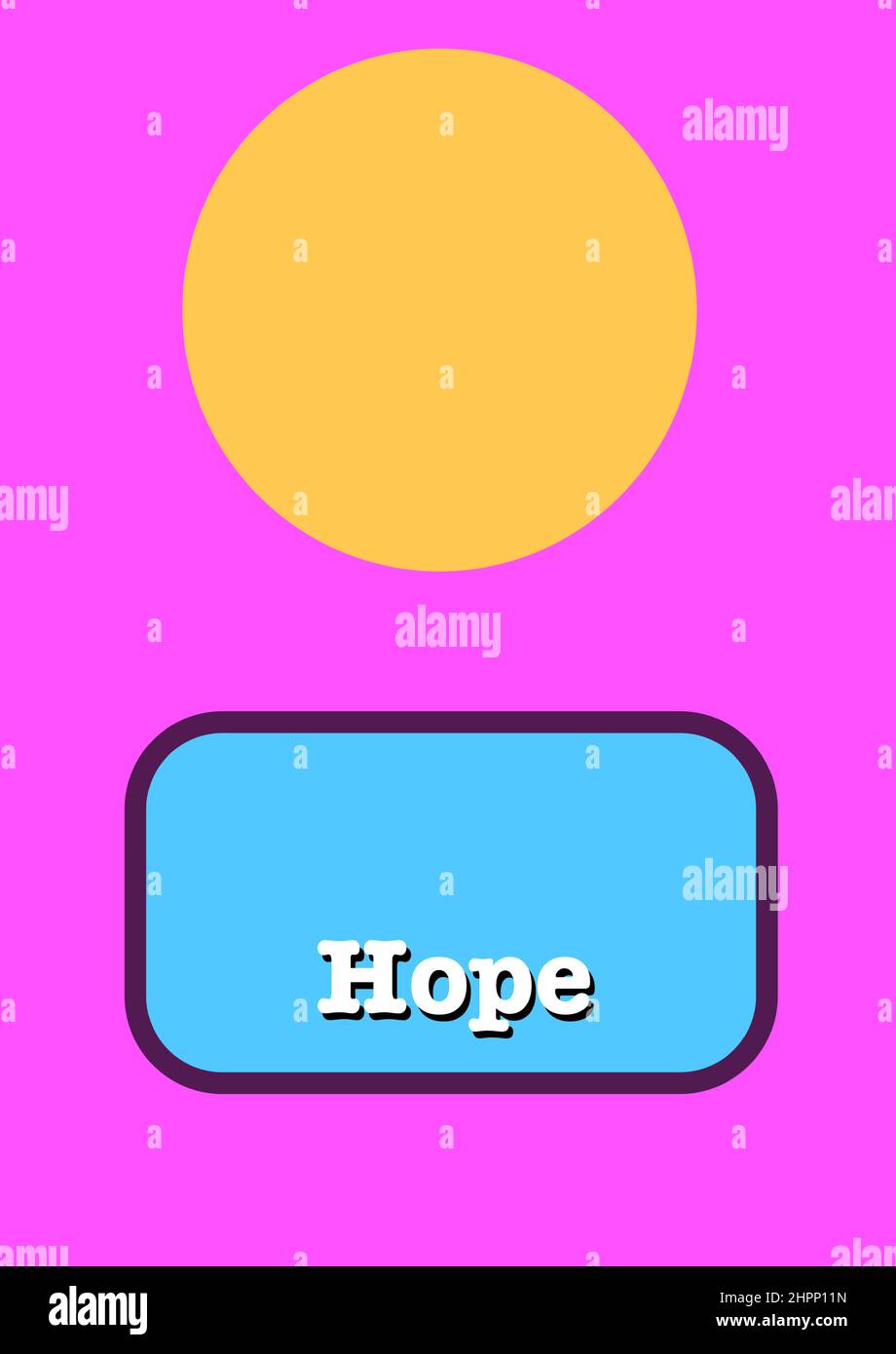 Hope concept with copy space Stock Vector