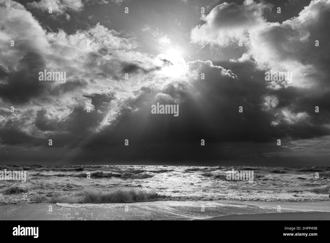 Spume / sea foam / ocean foam / beach foam formed during stormy