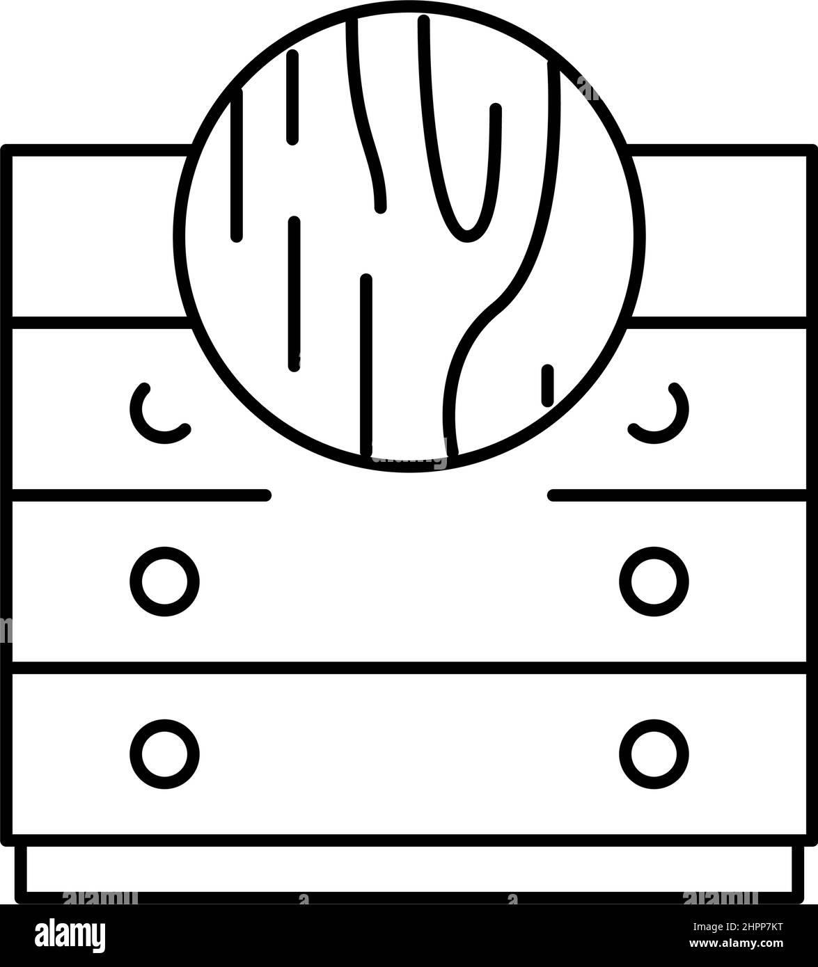 wood furniture line icon vector illustration Stock Vector Image & Art ...