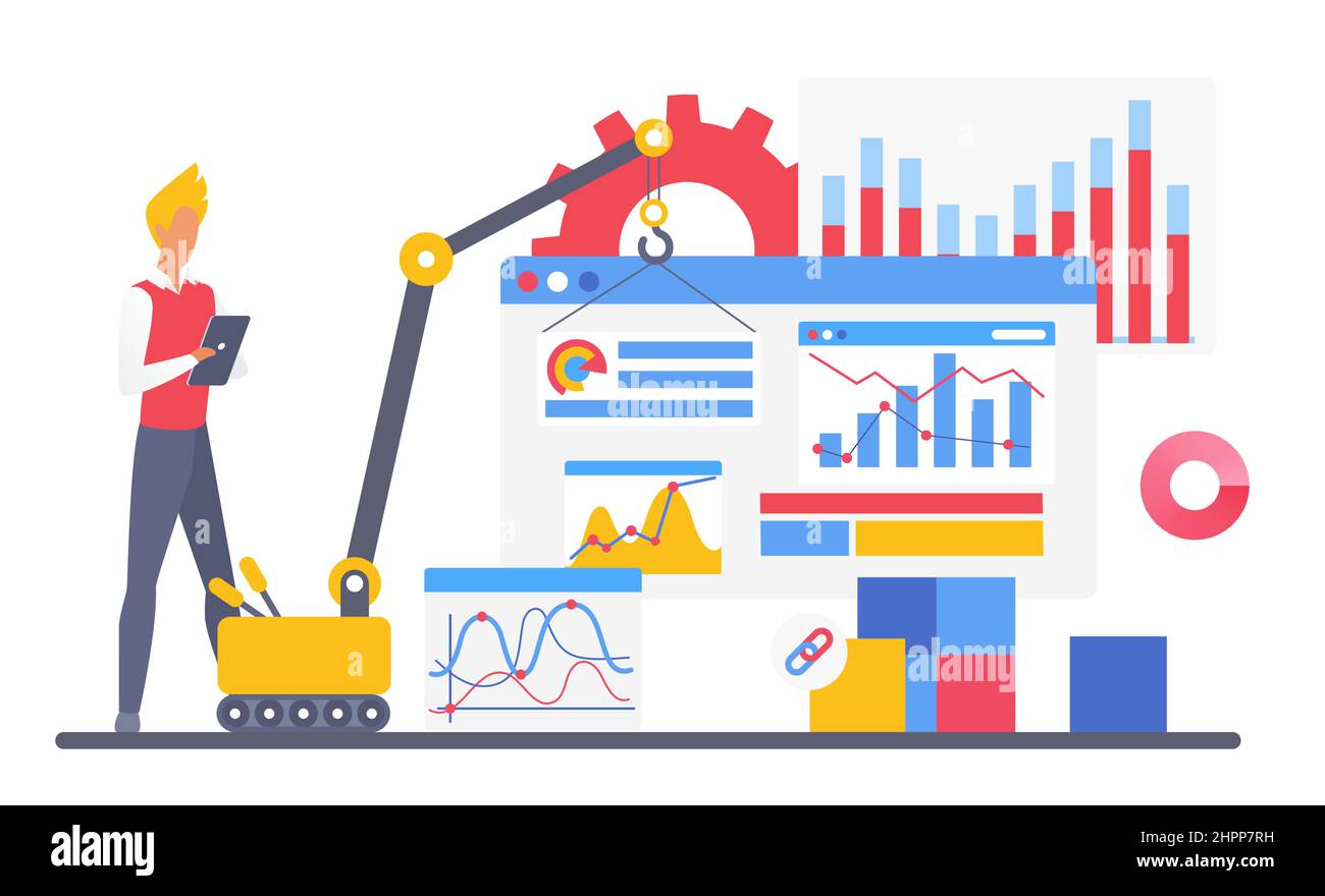 Process of creating and developing an application program. Building ...