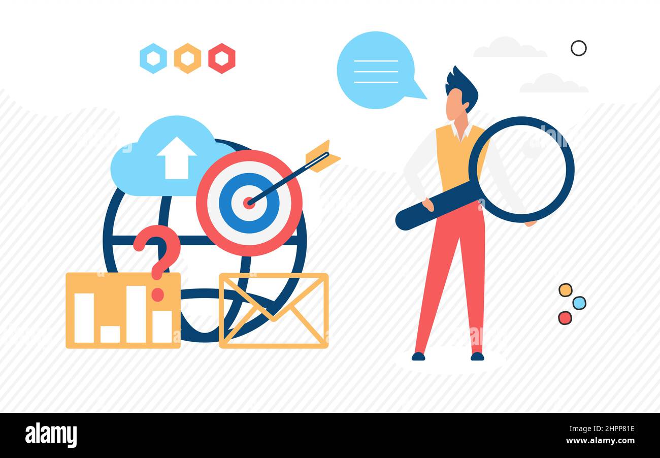 Business company performance key indicators target. Successful