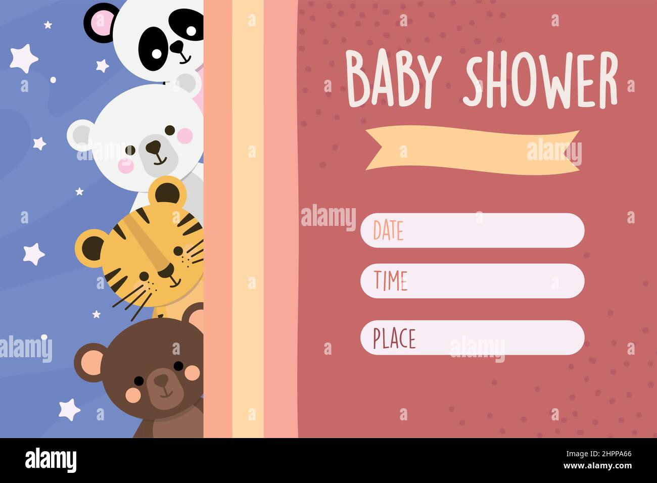 cute baby shower card Stock Vector Image & Art - Alamy