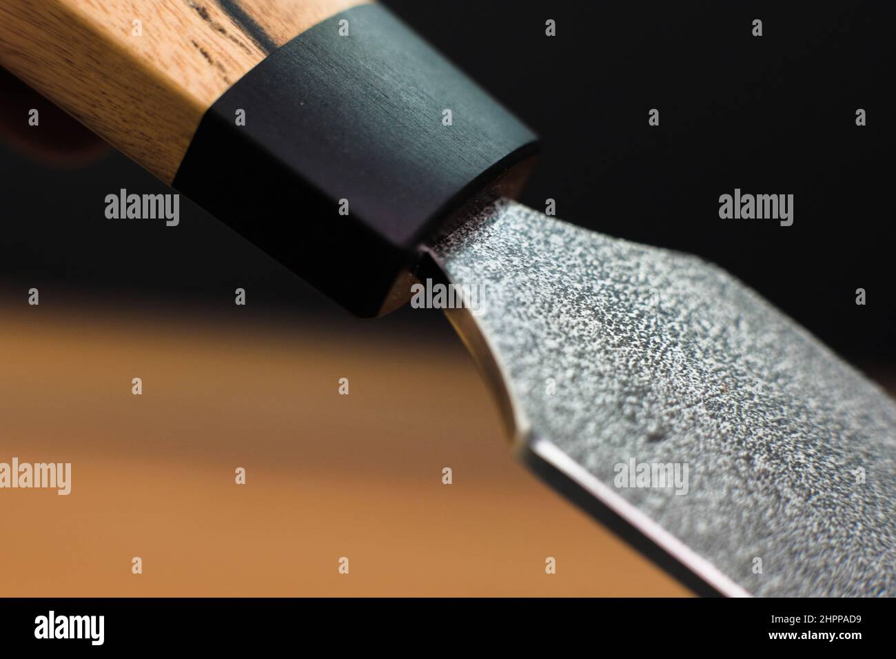Tanner tools. Skiving knife Stock Photo Alamy