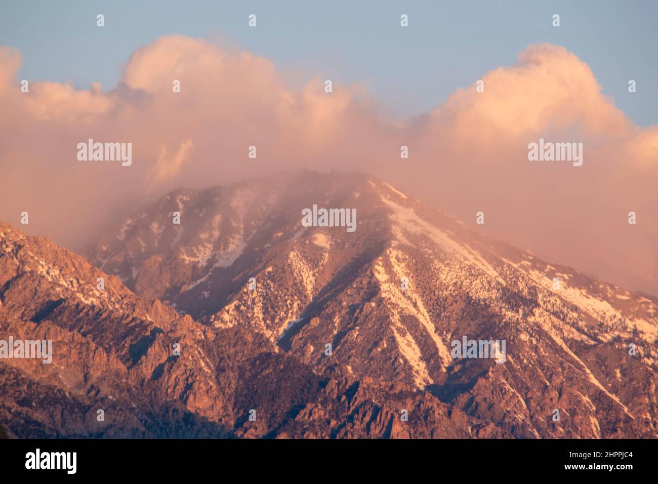 Mt. Whitney, the tallest mountain peak in the lower 48 states, stands