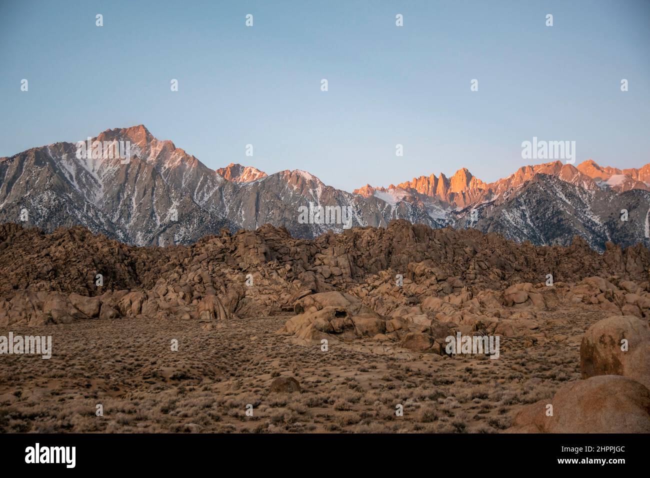 Mt. Whitney, the tallest mountain peak in the lower 48 states, stands