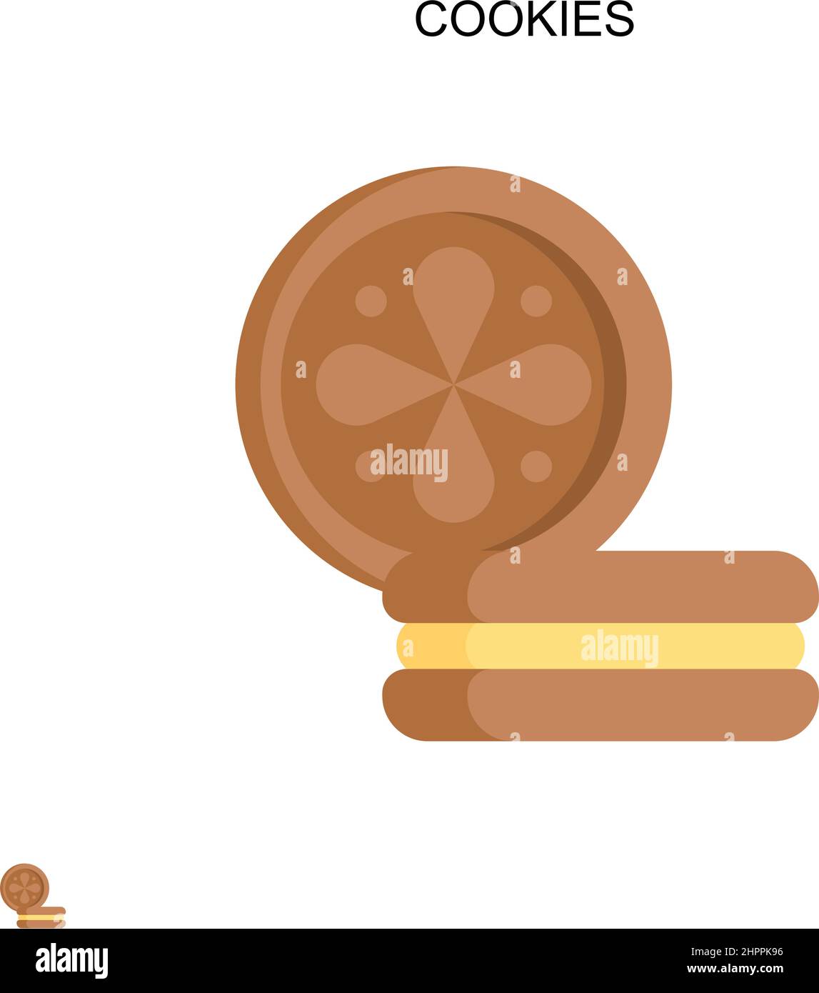 Dark chocolate biscuits Stock Vector Images - Alamy