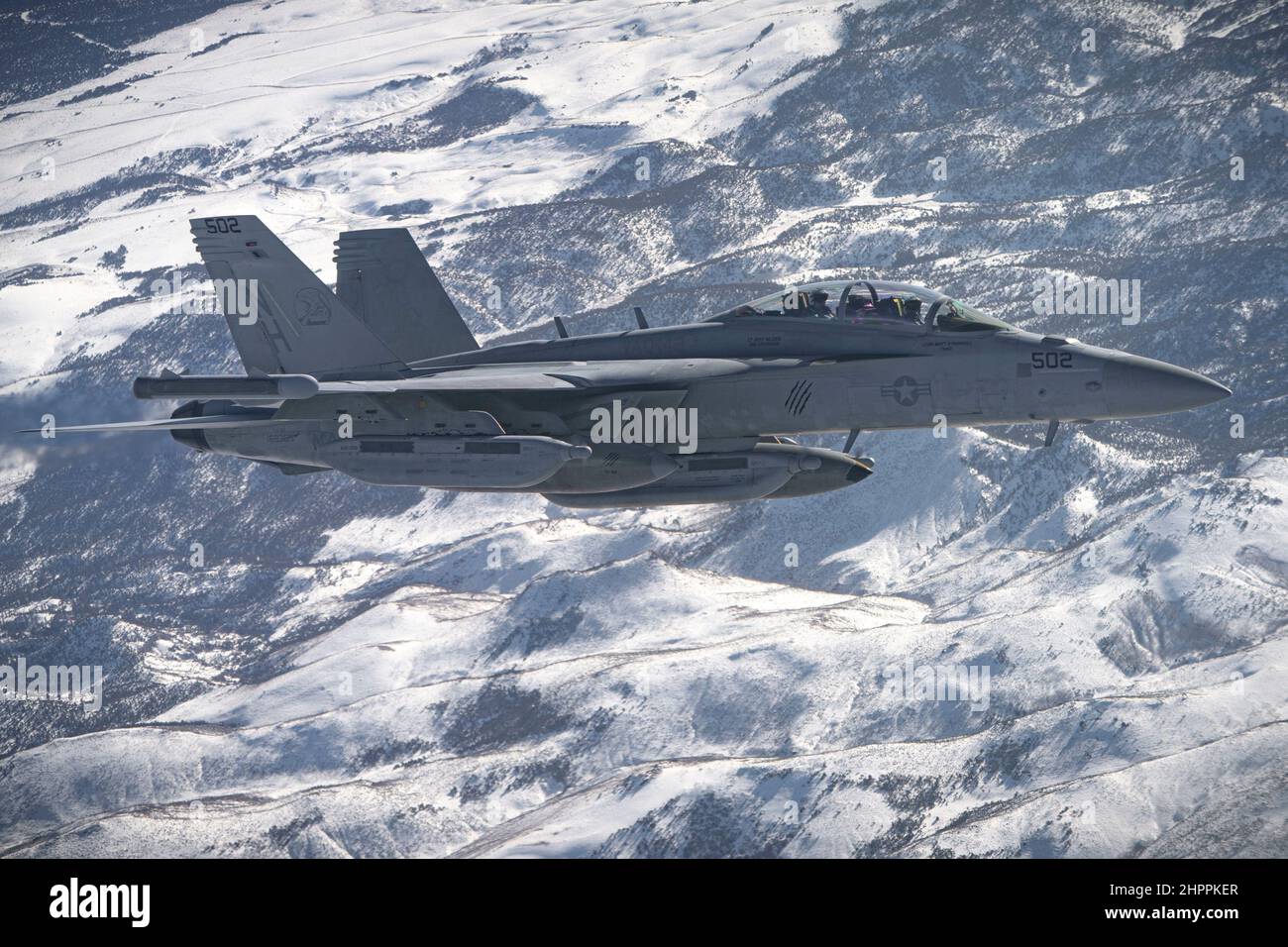 A U.S. Navy EA18G Growlers assigned to the “Garudas” Electronic Attack