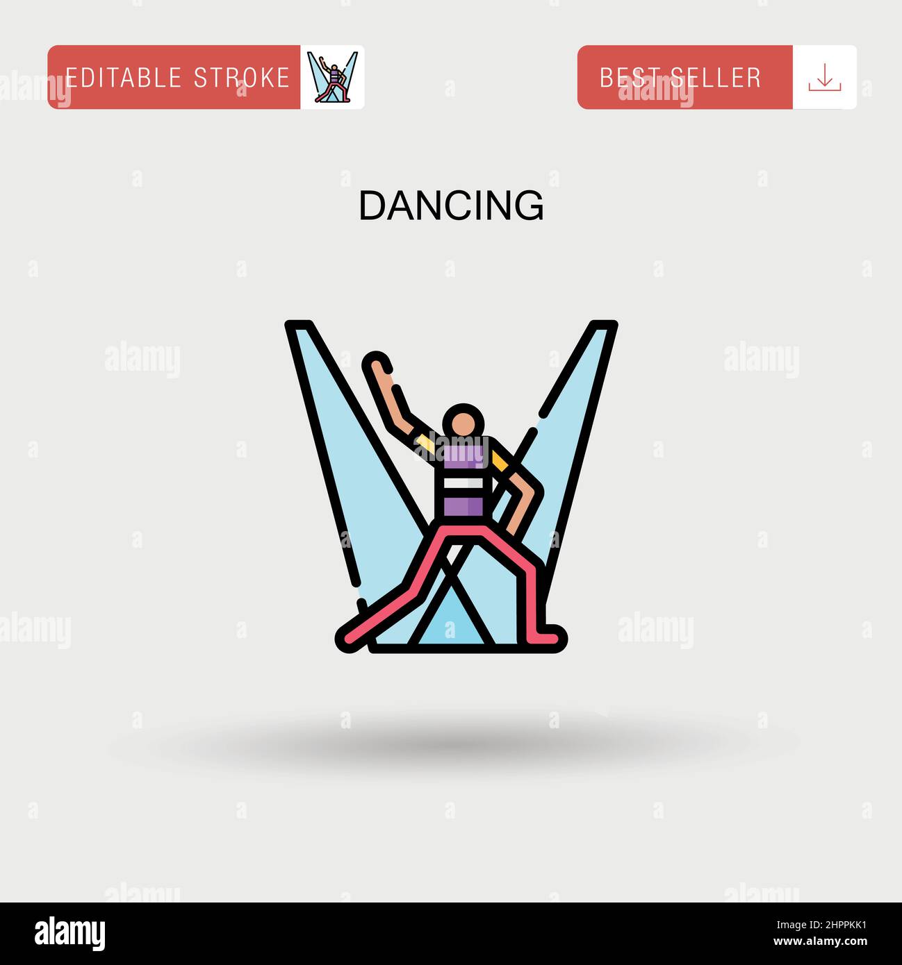 Dancing Simple vector icon Stock Vector Image & Art - Alamy