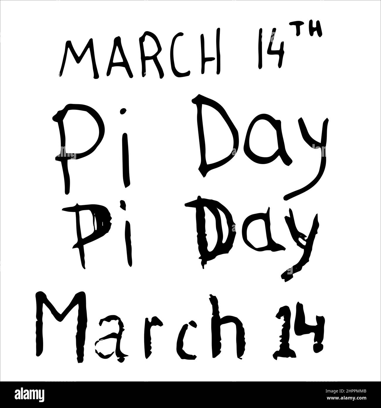 Pi symbol icon . Vector illustration. International Pi Day Stock Vector