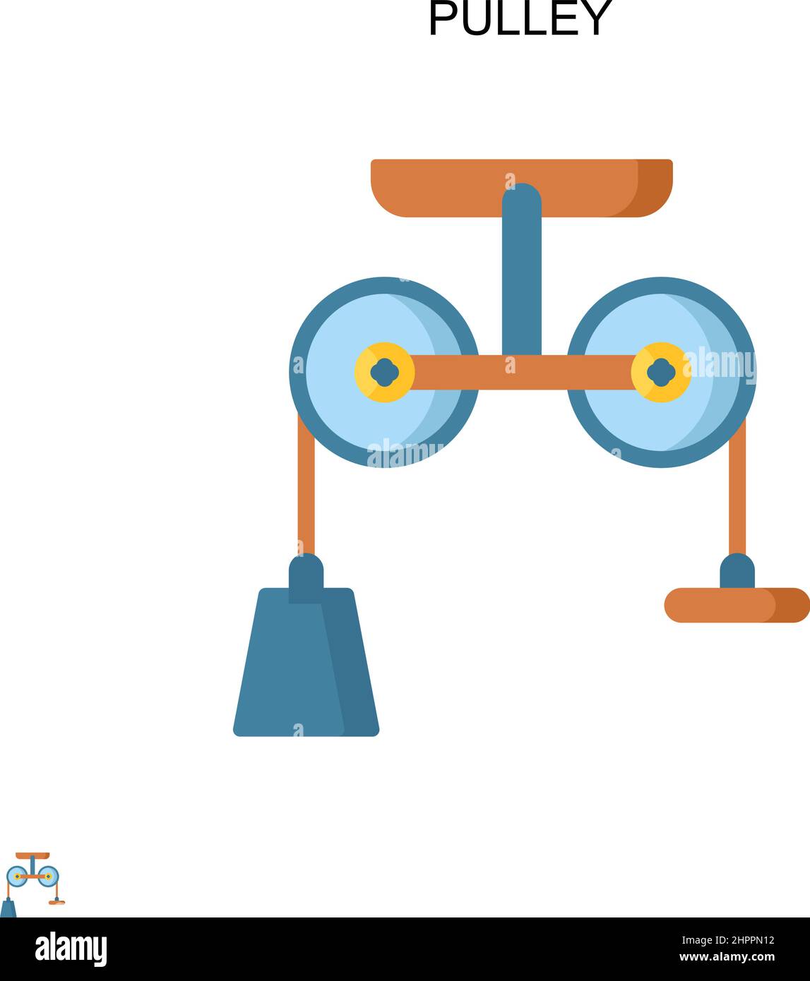 Simple machine pulley Stock Vector Images Alamy