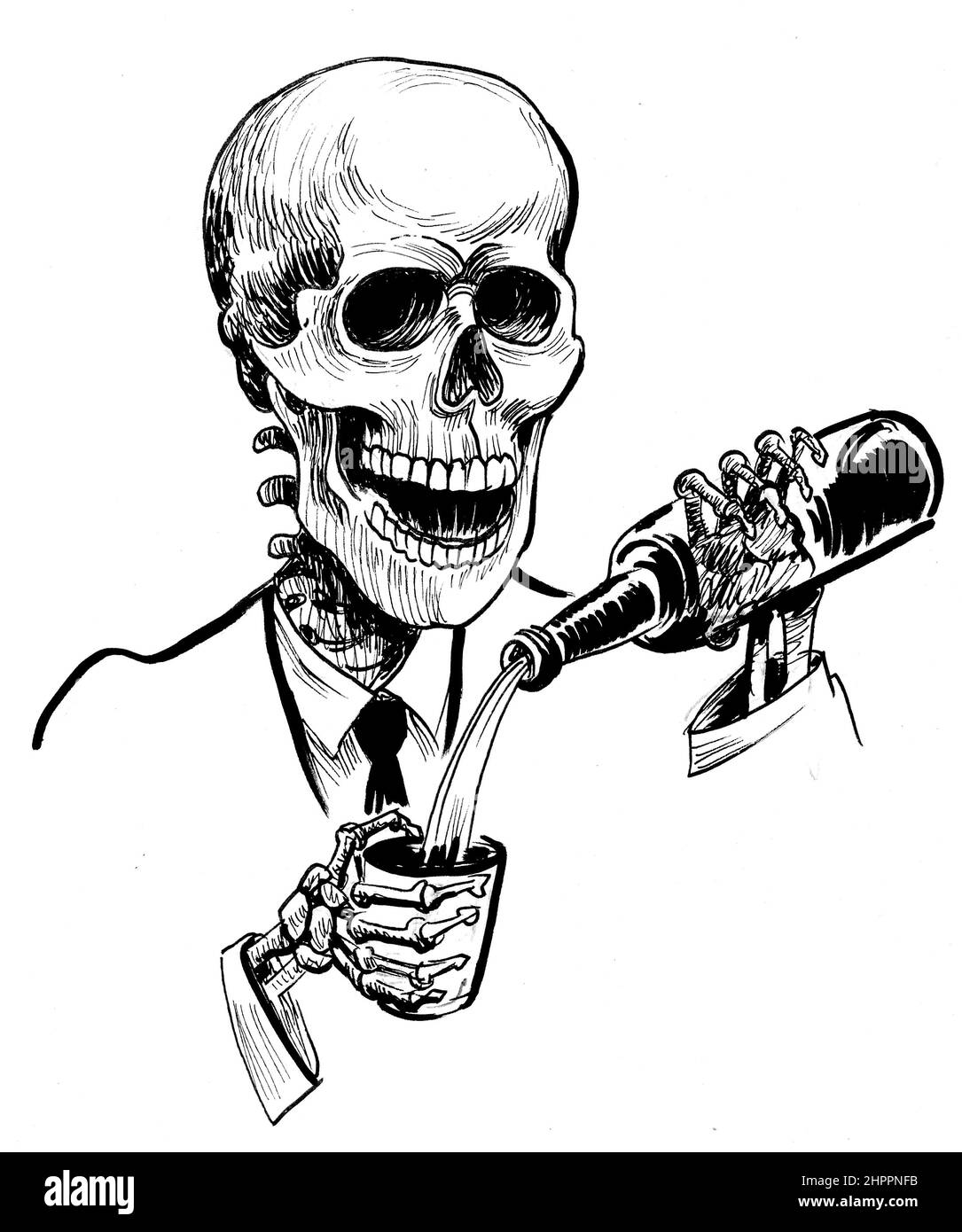 Alcoholic skeleton Cut Out Stock Images & Pictures - Alamy