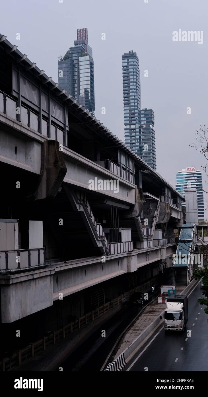 Chong Nonsi BTS Skytrain Station Silom, Bang Rak Bangkok Thailand Stock Photo Alamy