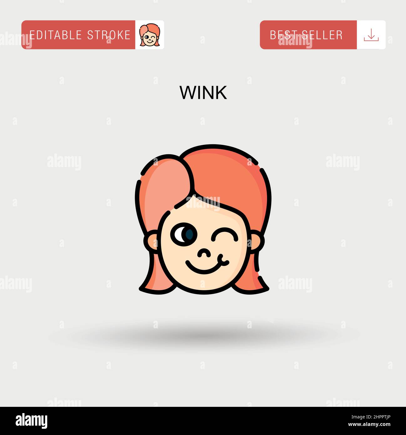 Cartoon wink hires stock photography and images Alamy