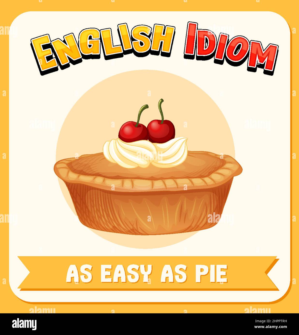 english-idiom-with-as-easy-as-pie-illustration-stock-vector-image-art