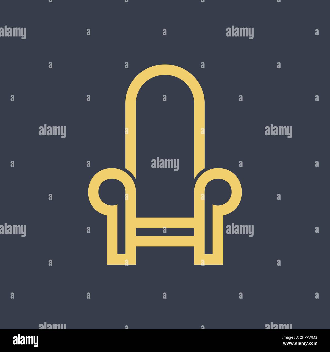 Throne of the king. Stock Vector
