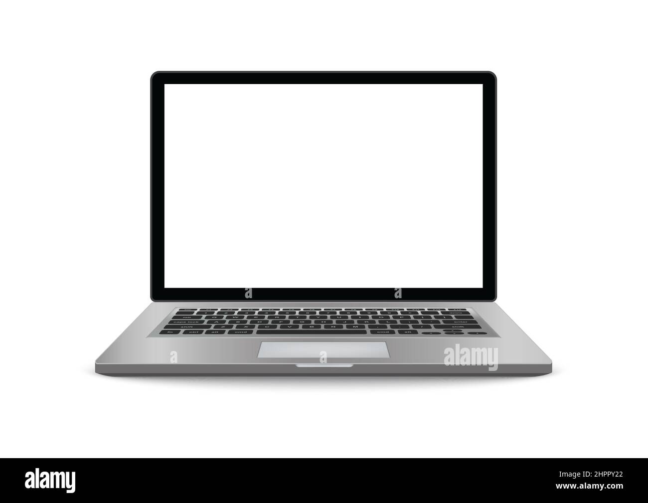 Laptop isolated on white background. Vector Illustration Stock Vector ...