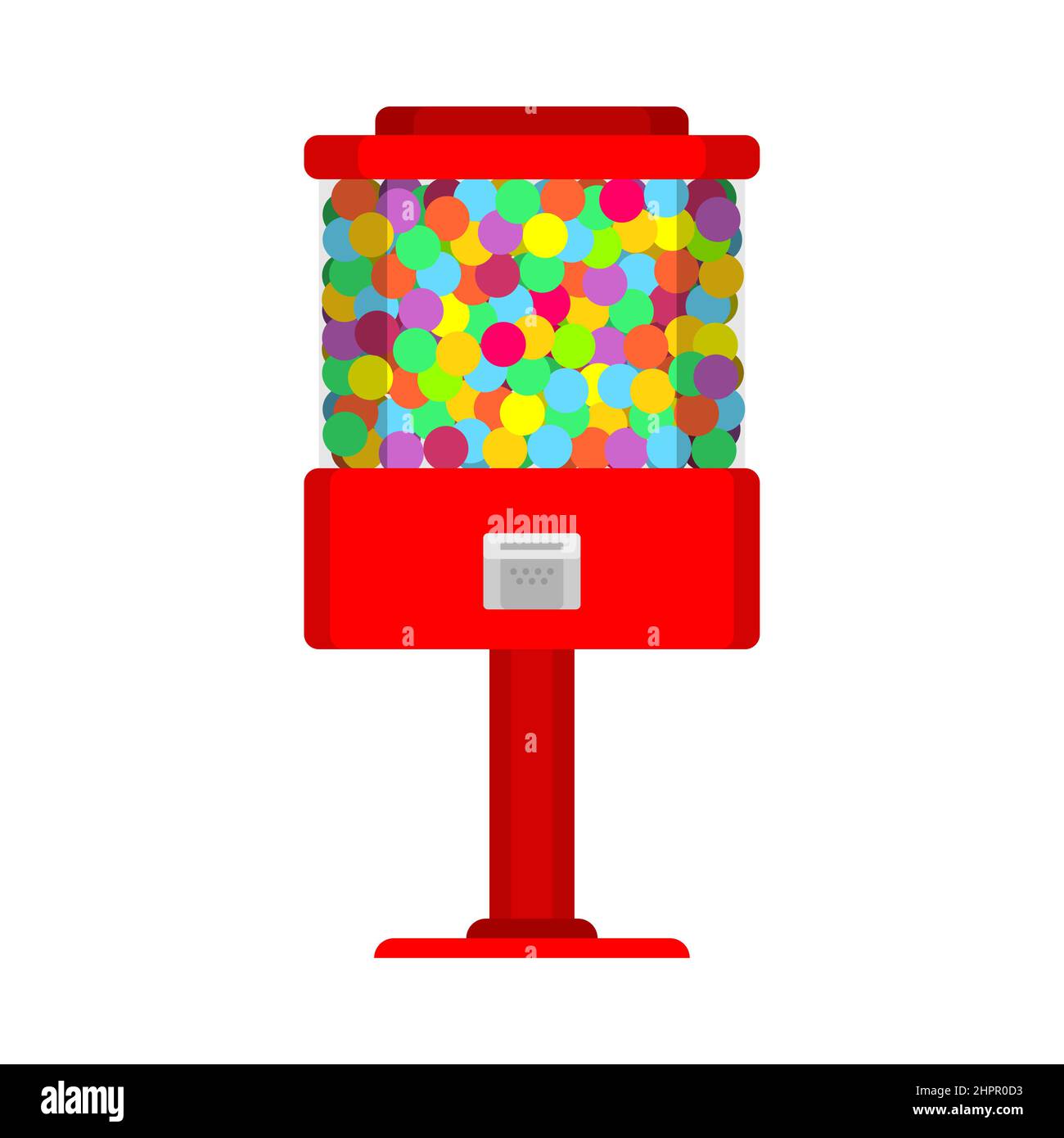 gumball machine isolated. Candy machine Vector illustration Stock