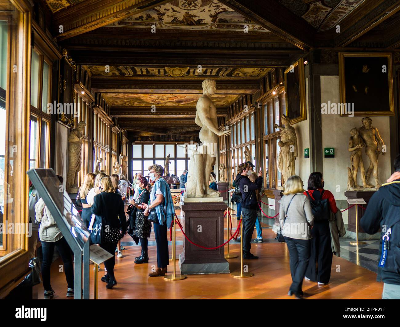 Galleria degli uffizi firenze toscana italia hires stock photography