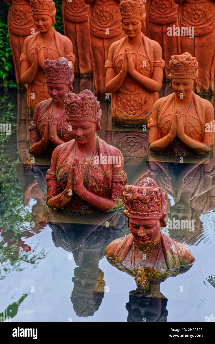 In an effort to develop the area. The Gandrung Terakota site was built to preserve and protect one of the ldentities of Banyuwangi, which is Tari Gand Stock Photo