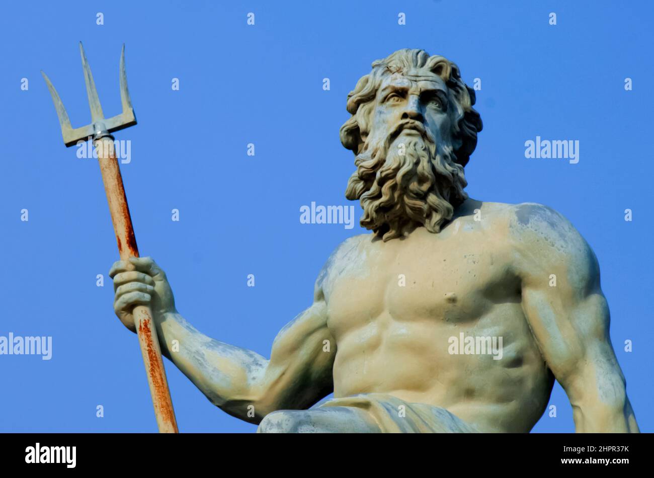The mighty god of sea, oceans and water Neptune (Poseidon, Triton